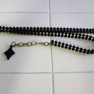 Black beaded style belt.